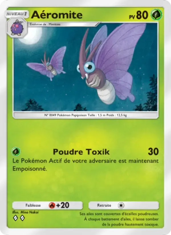 Venomoth card in French