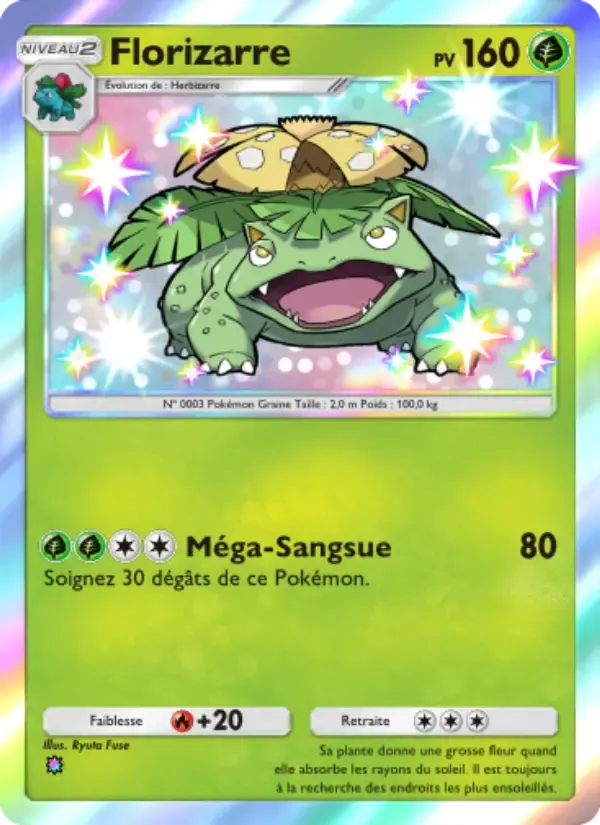 Venusaur card in French