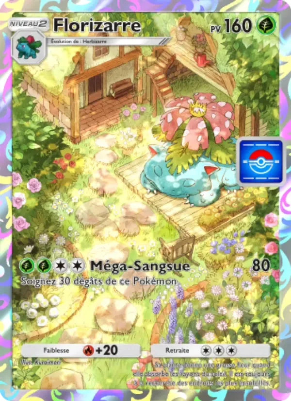 Venusaur card in French