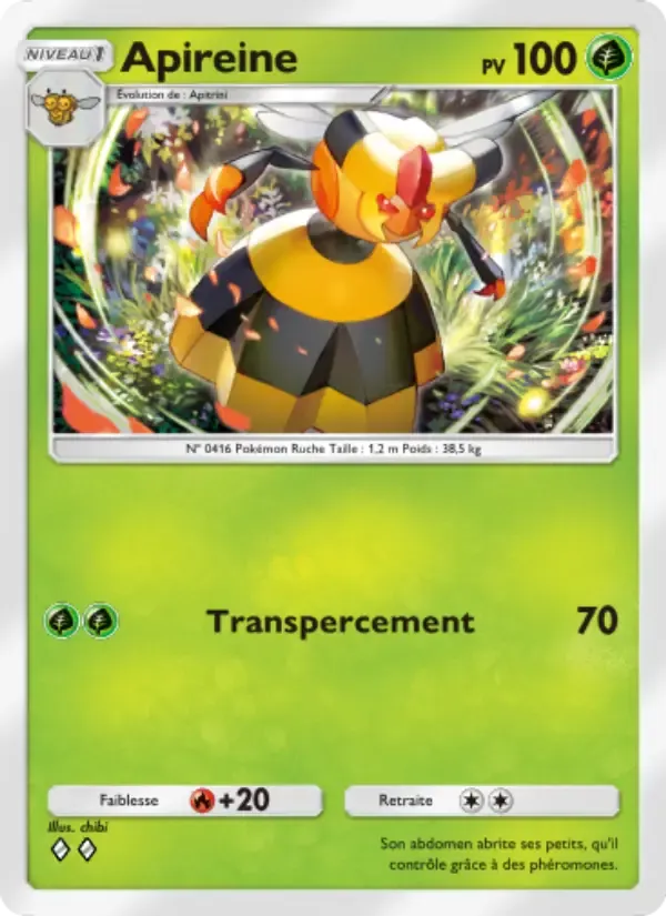 Vespiquen card in French