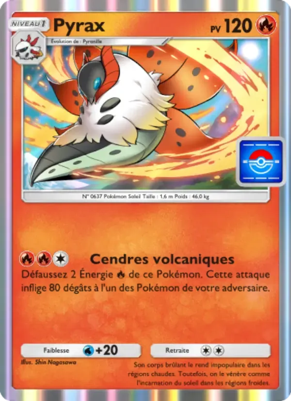 Volcarona card in French