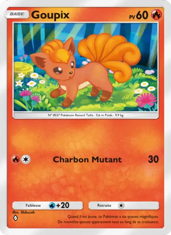 Vulpix card in French