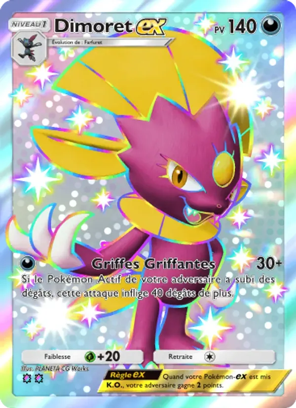 Weavile ex card in French
