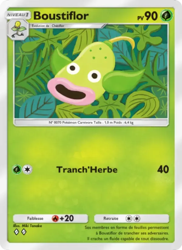 Weepinbell card in French