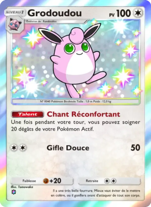 Wigglytuff card in French