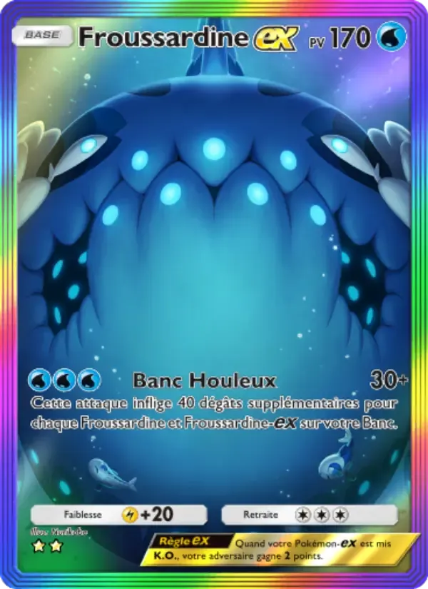 Wishiwashi ex card in French