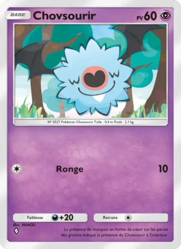 Woobat card in French