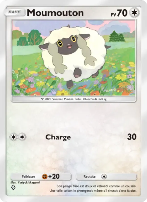 Wooloo card in French