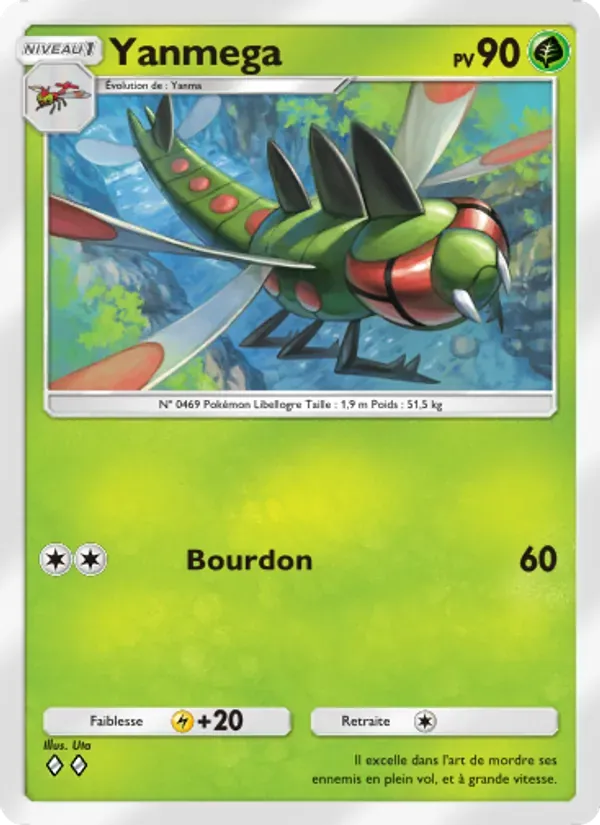 Yanmega card in French