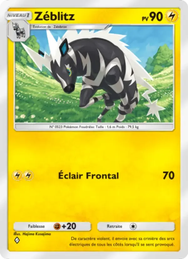 Zebstrika card in French