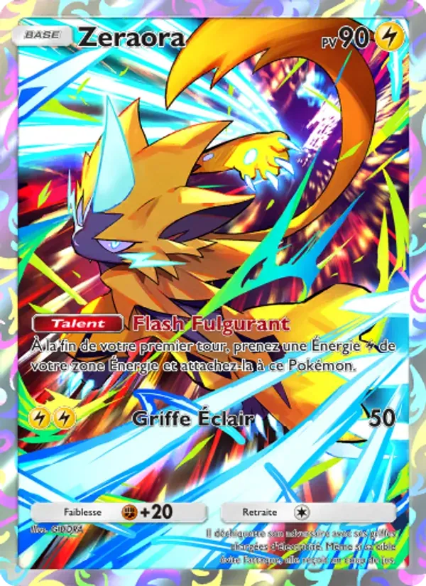 Zeraora card in French