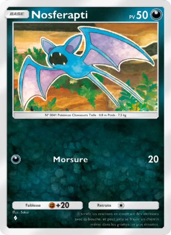 Zubat card in French