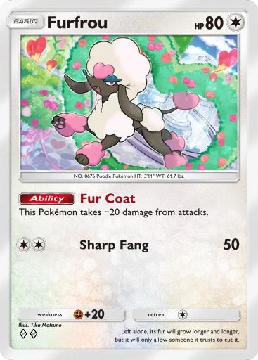 Furfrou (b1-207) card in Pokémon TCG Pocket