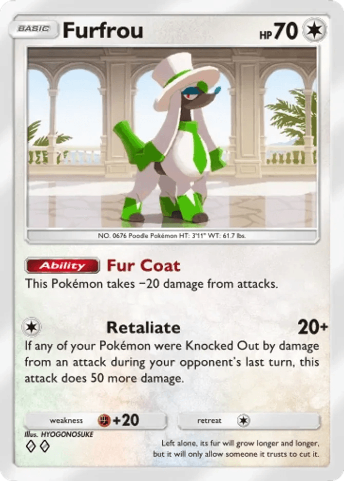 Furfrou (B4-142) — Pokémon TCG Pocket | PocketCards.net