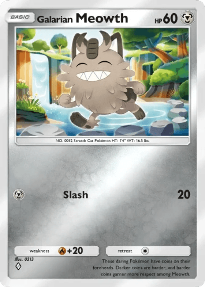 Galarian Meowth (b4b-334) card in Pokémon TCG Pocket