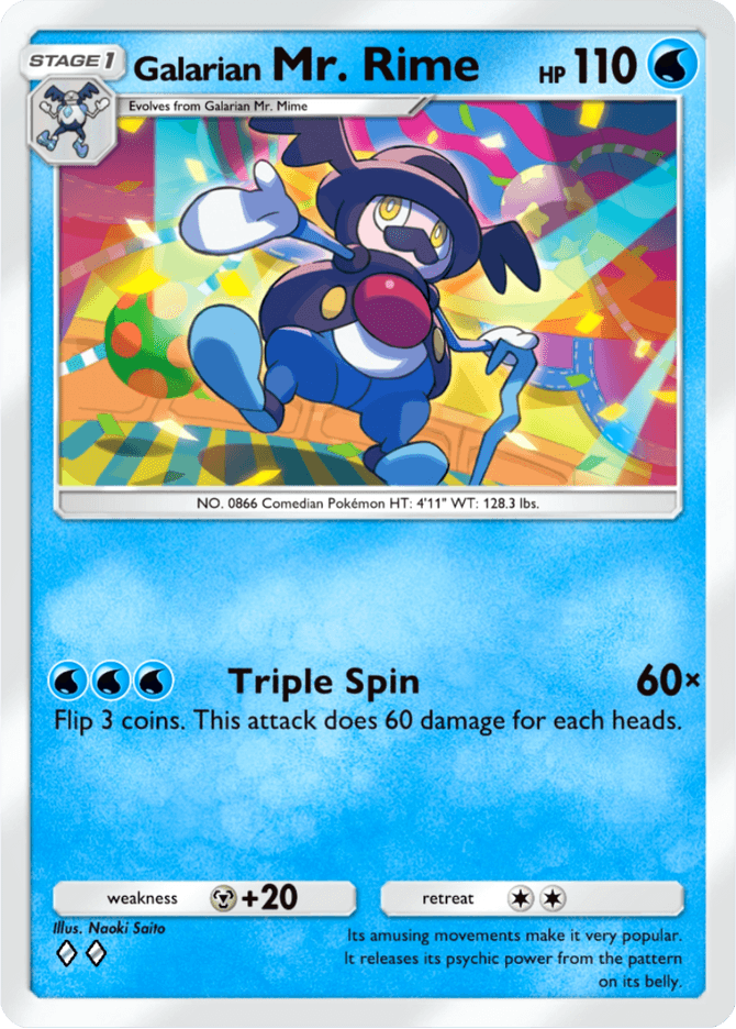 Galarian Mr. Rime (b2-031) card in Pokémon TCG Pocket
