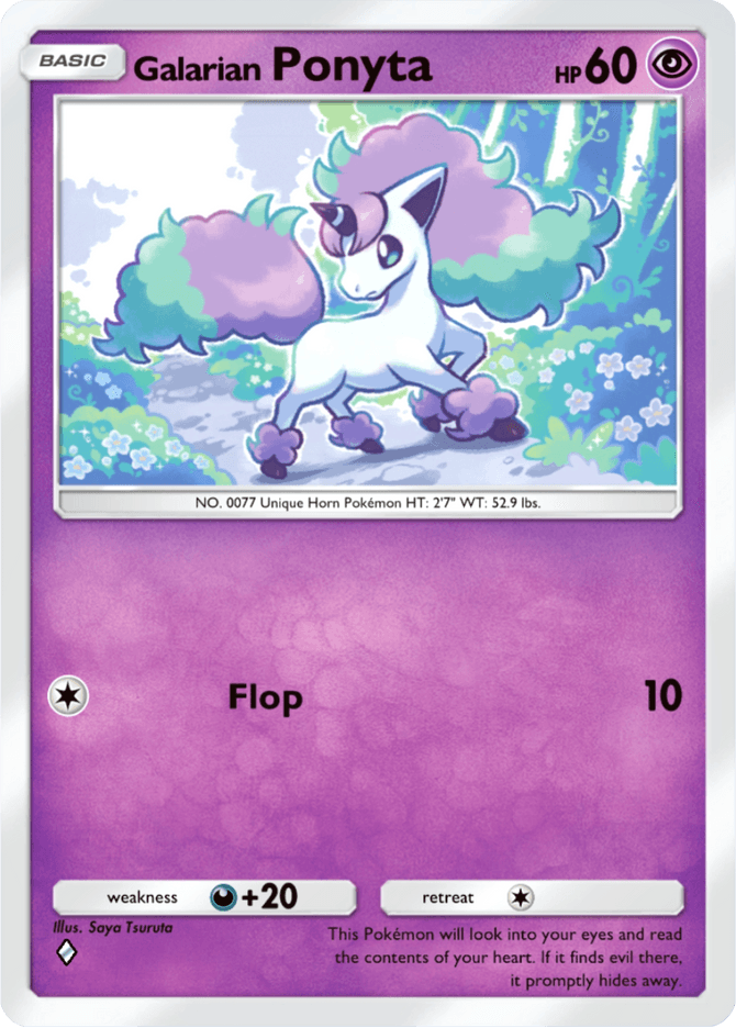 Galarian Ponyta (b2-058) card in Pokémon TCG Pocket