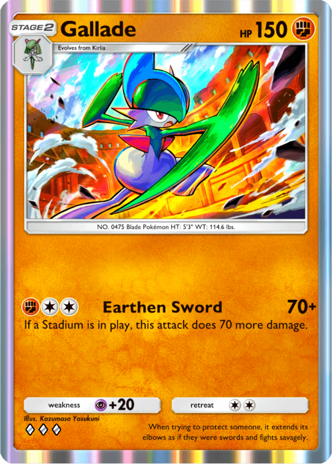pokemon gallade card The Cards Of Pokmon TCG: Lost Origin Part 46: Enamorus & Ultra Rare Card Type Gallade 2/17 - POP Series