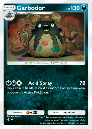 Garbodor (b1a-050) card in Pokémon TCG Pocket