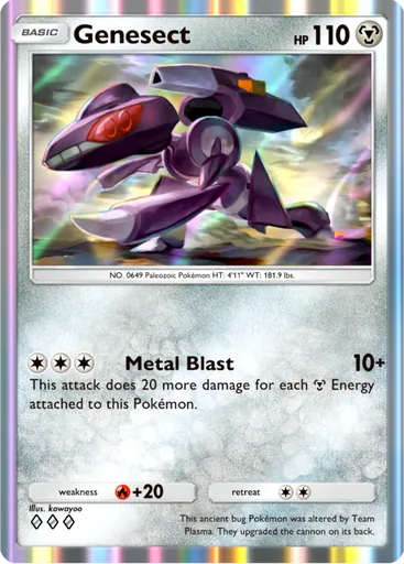 Genesect (b1a-054) card in Pokémon TCG Pocket
