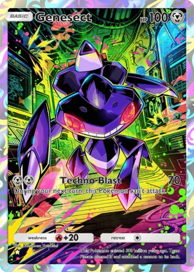 carta de Genesect por Kazumasa Yasukuni