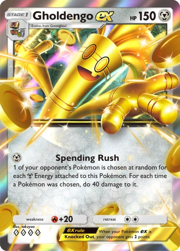 Gholdengo ex card from Paldean Wonders (B2a)