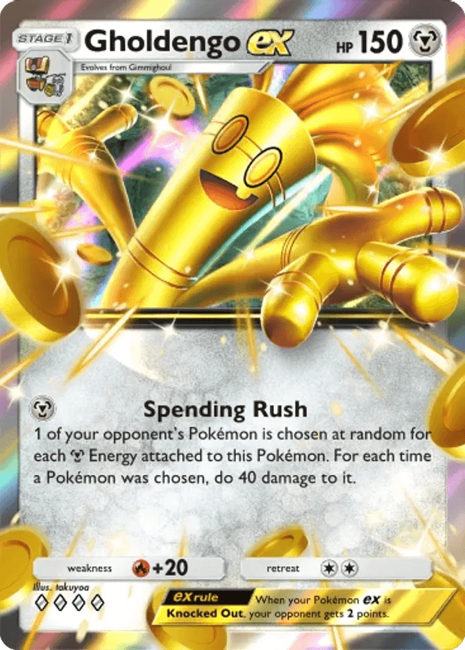 Gholdengo ex (b4b-168) card in Pokémon TCG Pocket