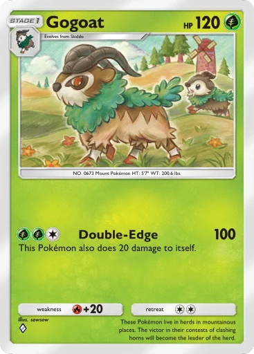 Gogoat (b1-022) card in Pokémon TCG Pocket