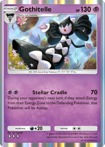 Gothitelle (b1-114) card in Pokémon TCG Pocket