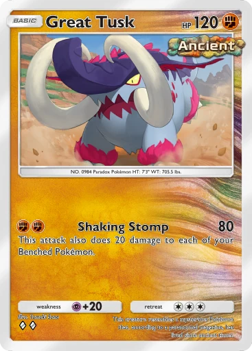 Great Tusk (b3a-034) card in Pokémon TCG Pocket