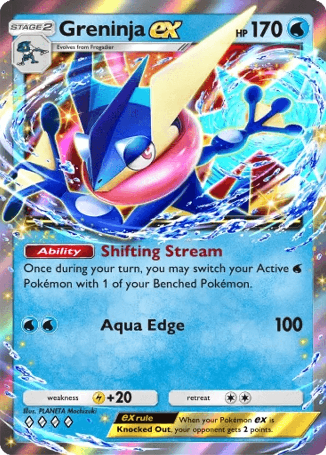 Greninja ex (b4b-073) card in Pokémon TCG Pocket