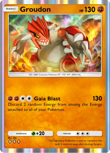 Groudon (b2b-035) card in Pokémon TCG Pocket