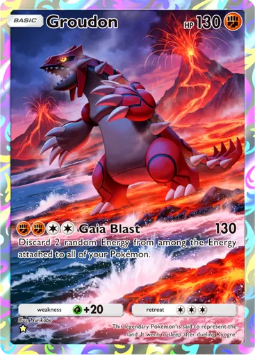 Groudon (b2b-072) card in Pokémon TCG Pocket