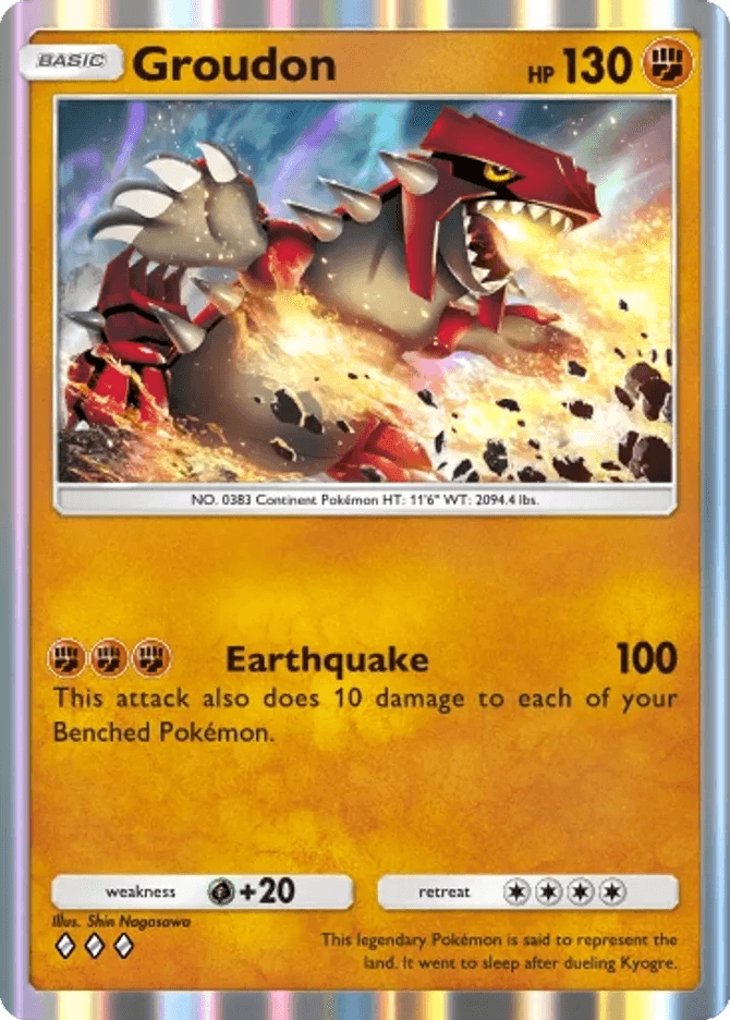 Groudon (b4-083) card in Pokémon TCG Pocket