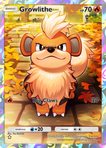 Growlithe (b1-230) card in Pokémon TCG Pocket