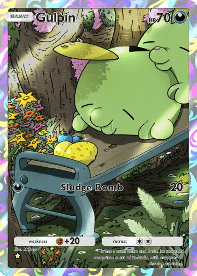 Gulpin card by Mékayu