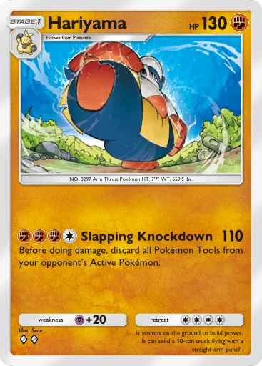 Hariyama (b1-127) card in Pokémon TCG Pocket