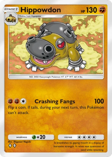 Hippowdon (b1-129) card in Pokémon TCG Pocket