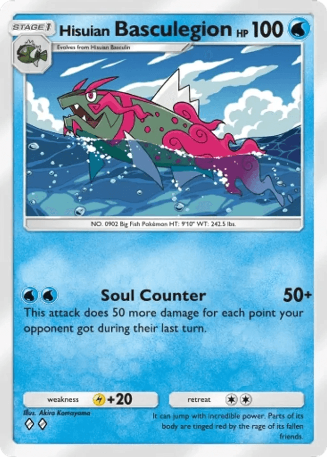 Hisuian Basculegion (b4a-018) card in Pokémon TCG Pocket
