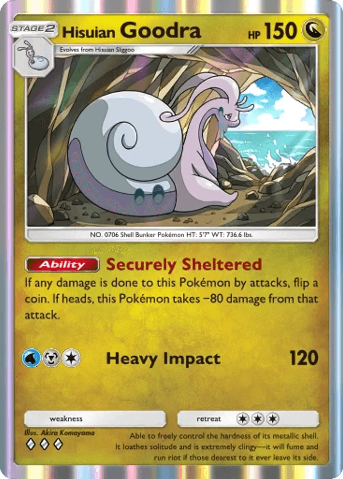 Hisuian Goodra (b3b-050) card in Pokémon TCG Pocket