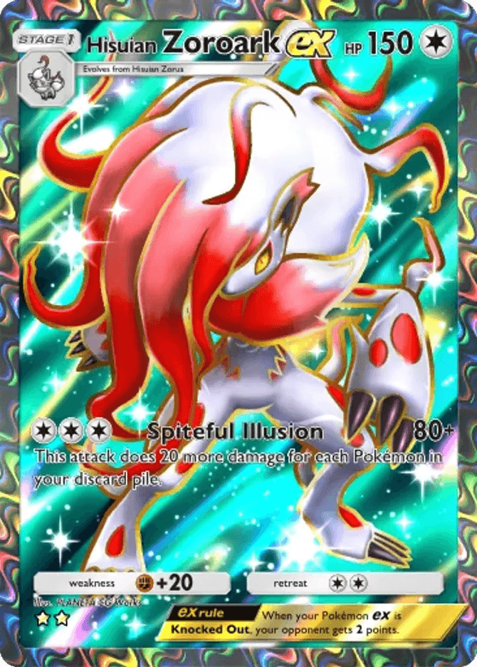 Hisuian Zoroark ex (b3b-082) card in Pokémon TCG Pocket