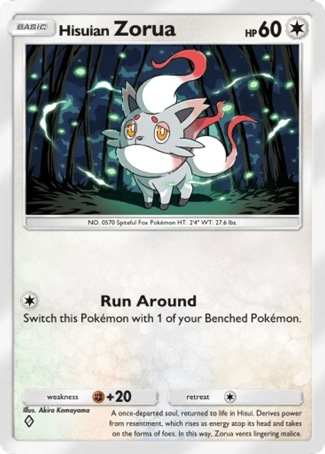 Hisuian Zorua (b4b-191) card in Pokémon TCG Pocket