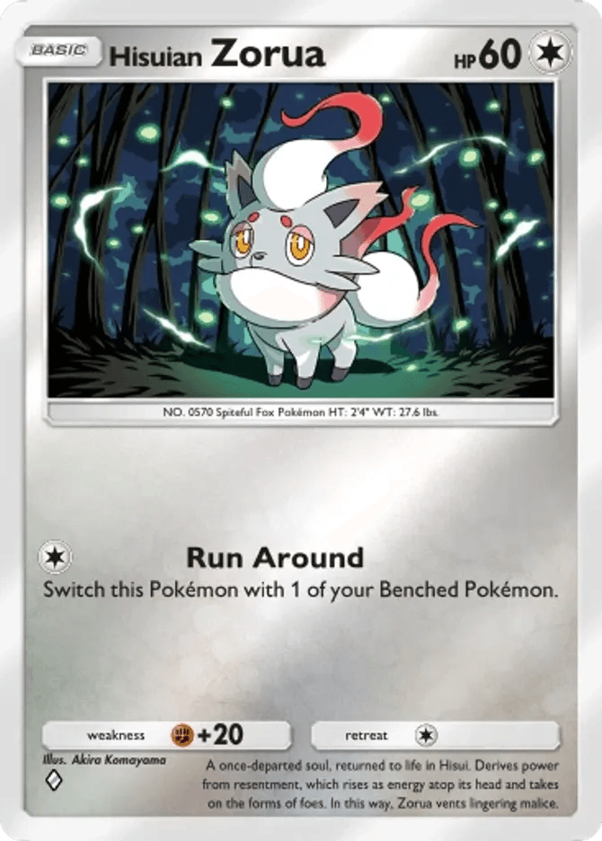 Hisuian Zorua (b4b-360) card in Pokémon TCG Pocket