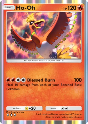 Ho-Oh (b1-032) card in Pokémon TCG Pocket