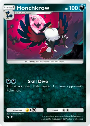 Honchkrow (a2-097) card in Pokémon TCG Pocket