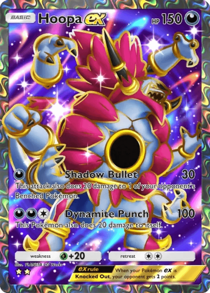 Hoopa ex (b4-186) card in Pokémon TCG Pocket