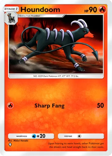 Houndoom (b1a-016) card in Pokémon TCG Pocket