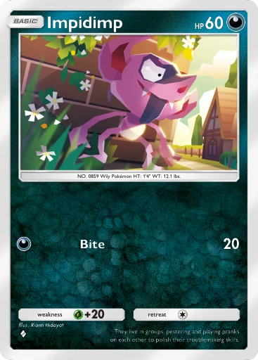 Impidimp (b1-163) card in Pokémon TCG Pocket