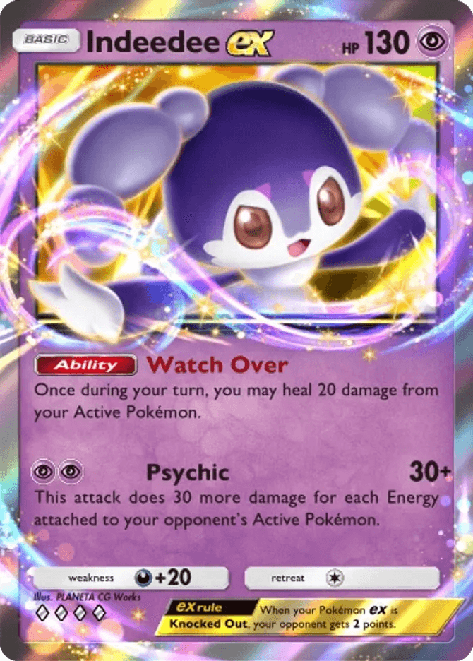 Indeedee ex (b4b-116) card in Pokémon TCG Pocket