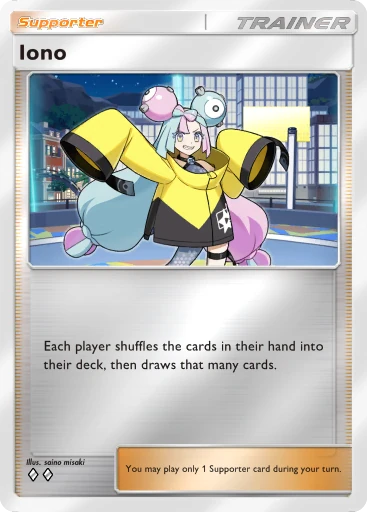 Iono (a4b-341) card in Pokémon TCG Pocket